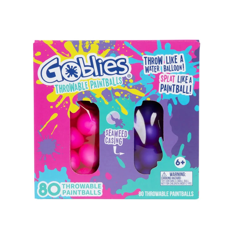 Goblies Throwable Paintball Dual Pack | 80 count |  Outdoor Play | Walmart (US)