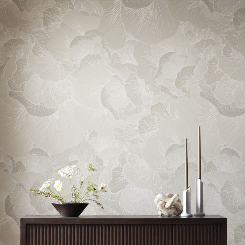 Venation Neutral Wallpaper + Reviews | CB2 | CB2