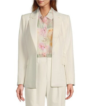 Lindell Twill Notch Lapel Long Sleeve Blazer | Dillard's
