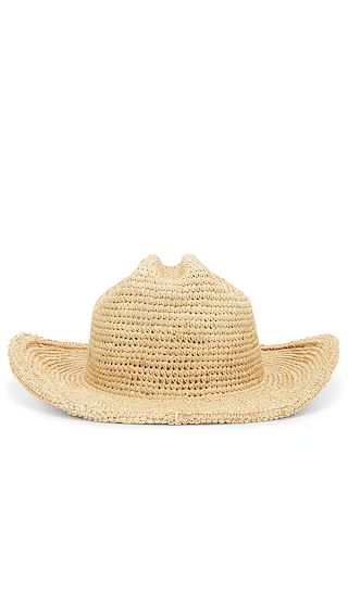 Raffia Cowboy Hat in Natural | Revolve Clothing (Global)