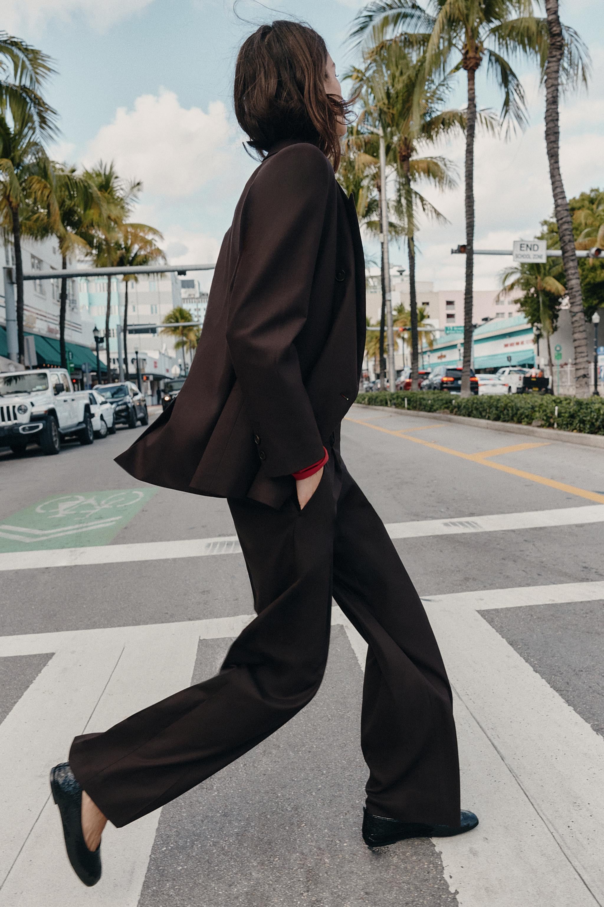 PLEATED STRAIGHT LEG PANTS | Zara US