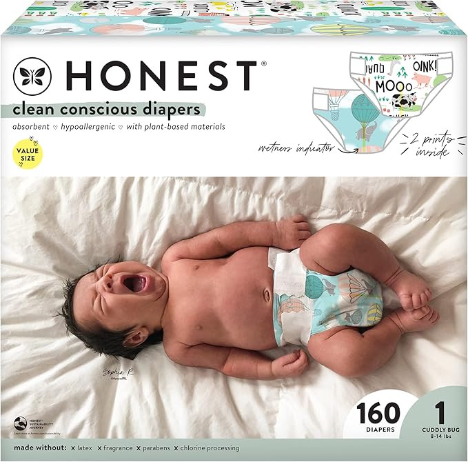 The Honest Company Clean Conscious Diapers | Plant-Based, Sustainable | Above It All + Barnyard B... | Amazon (US)