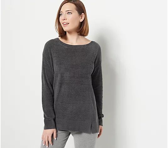 Barefoot Dreams CozyChic Ultra Lite Dockside Pullover | QVC