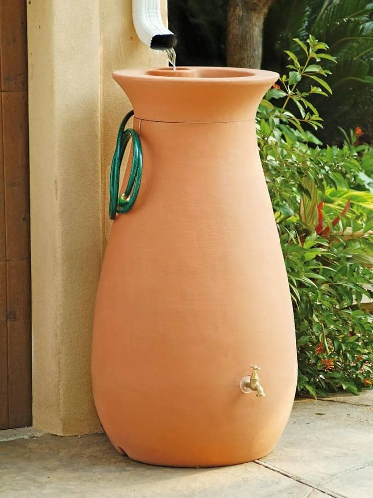 Gardener's Supply Company 65 Gallon Rainwater Collection Urn | Outdoor Rain Water Catcher | Eco F... | Amazon (US)