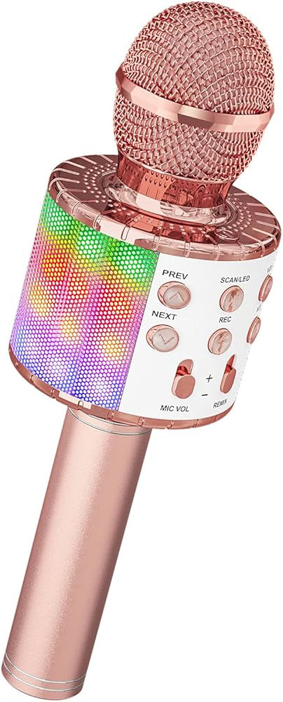 Ankuka Microfono Karaoke Bluetooth Wireless Microfono Bambini Regalo per Bambini 3-12 Anni Microf... | Amazon (IT)