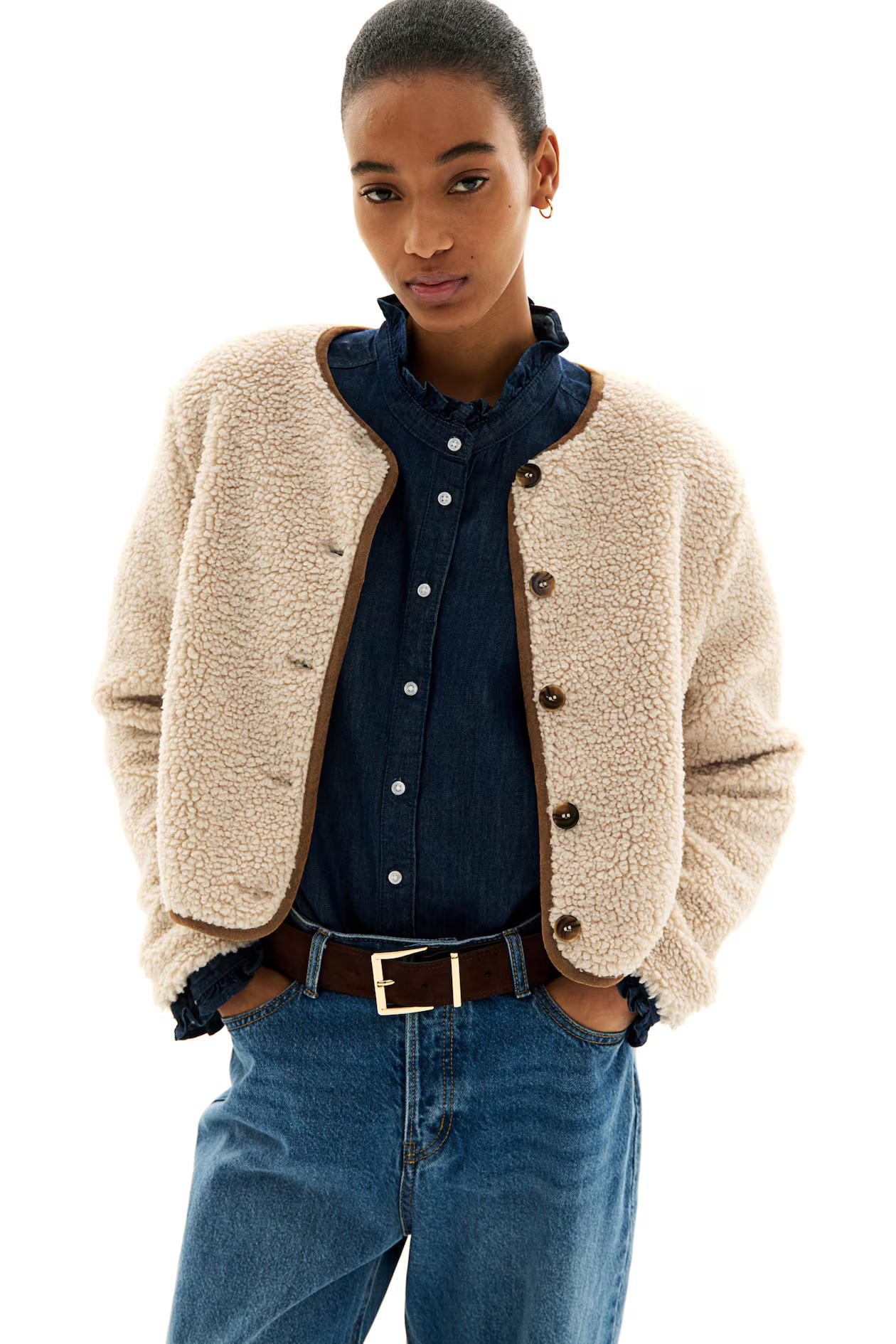 Teddy Fleece Cardigan | H&M (US + CA)