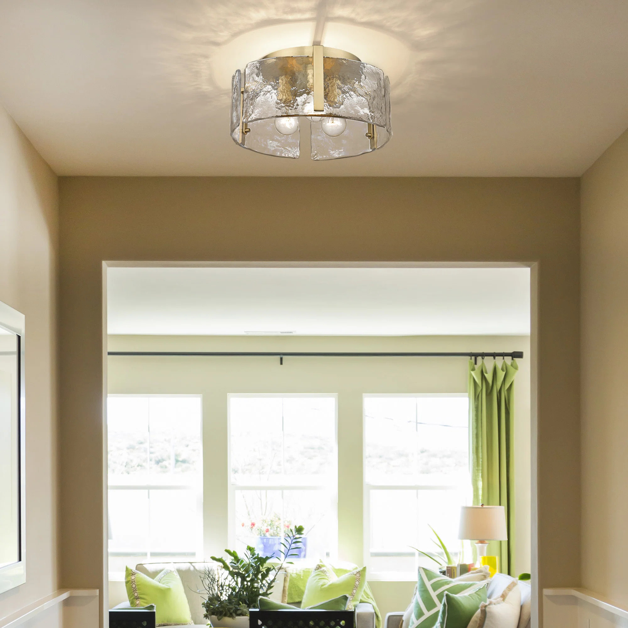 Beachcrest Home™ Kourtney 3 - Light 15" Flush Mount & Reviews | Wayfair | Wayfair North America