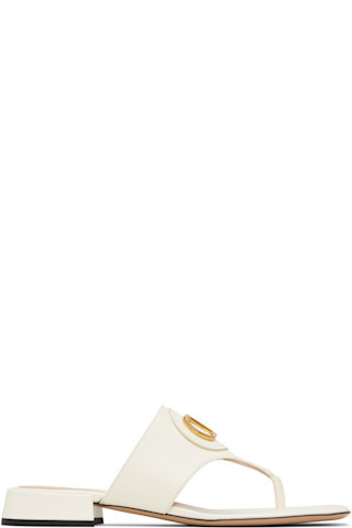 Off-White VLogo Signature Thong Sandals | SSENSE