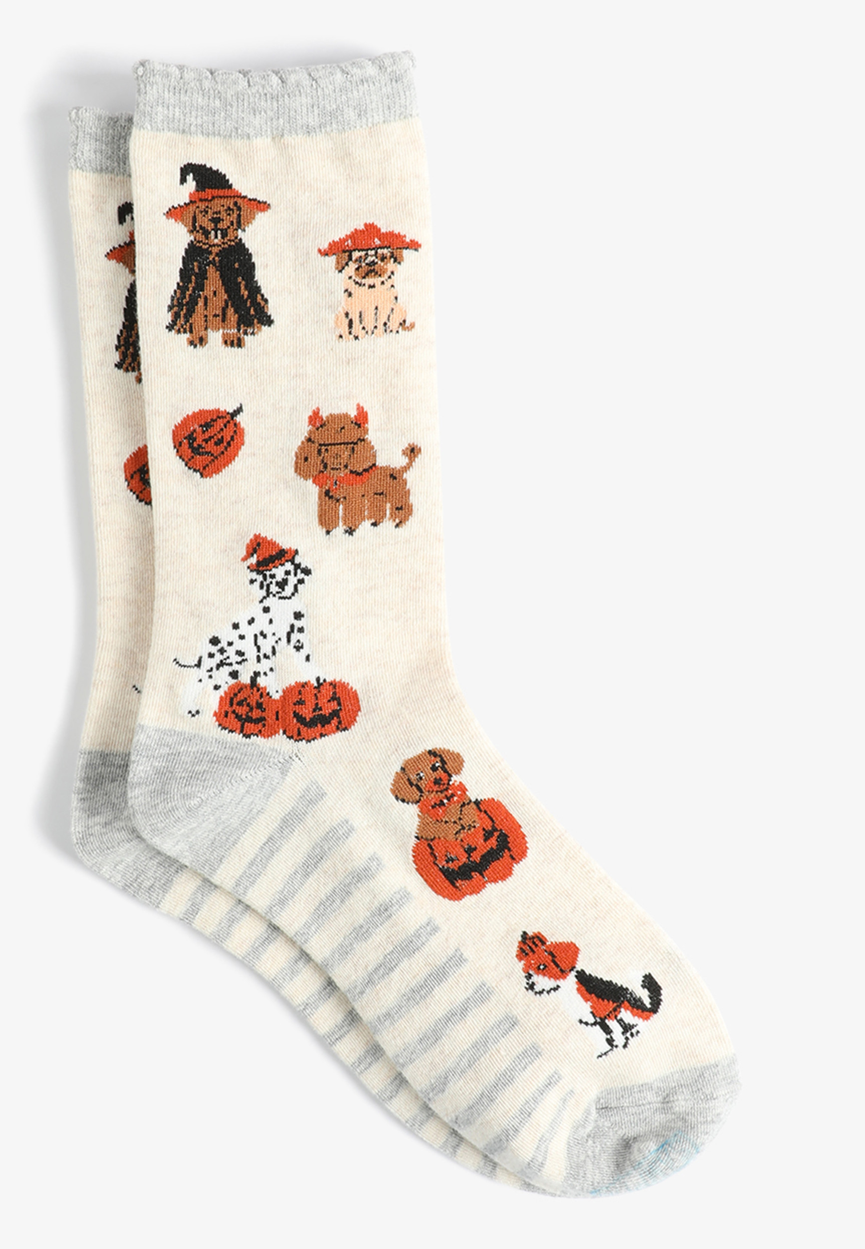 Maurices Women's Halloween Dogs Crew Socks | Maurices