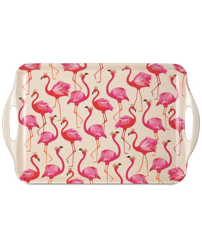 Pimpernel Flamingo Large Melamine Handled Tray | Macys (US)