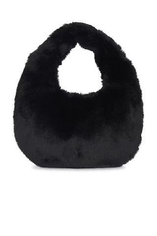 Hat Attack Faux Fur Handled Bag in Black from Revolve.com | Revolve Clothing (Global)