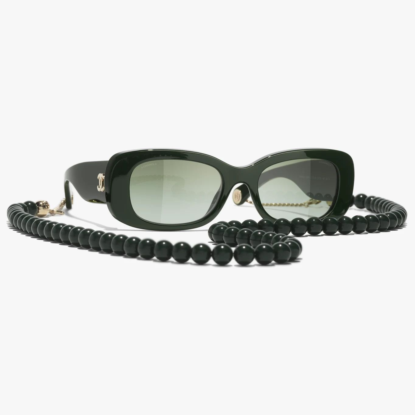 Sunglasses: Rectangle Sunglasses, acetate — Fashion | CHANEL | Chanel, Inc. (US)