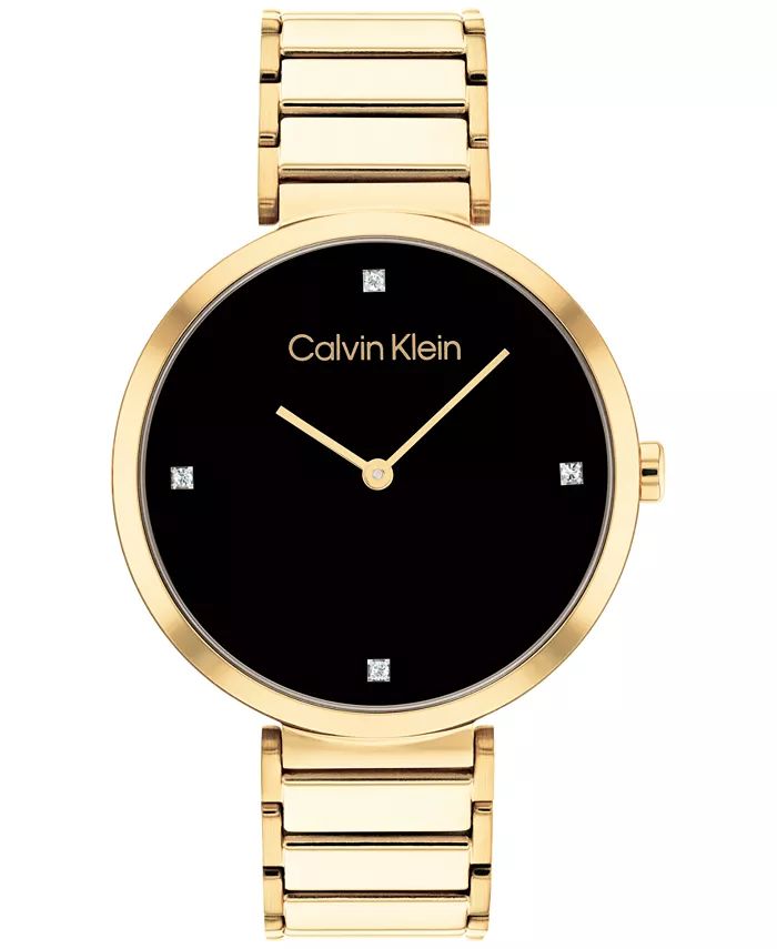 Calvin Klein Gold-Tone Bracelet Watch 36mm - Macy's | Macy's