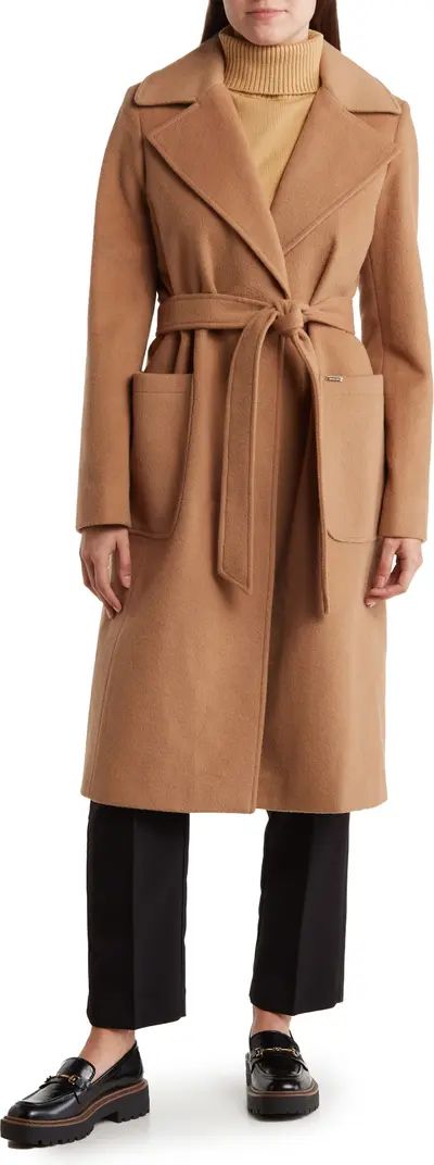 Belted Wool Blend Coat | Nordstrom Rack