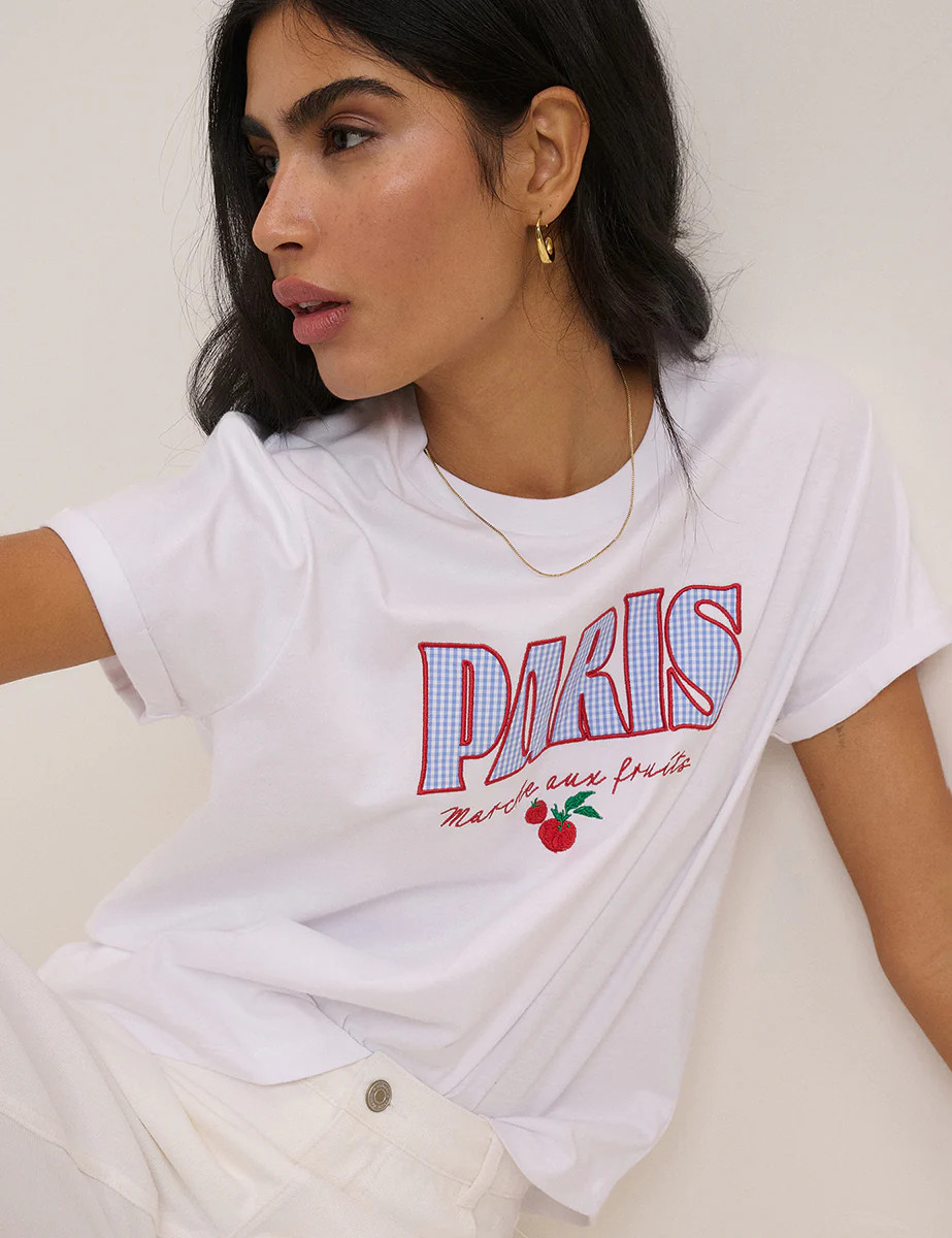 White Paris Graphic T-Shirt | Nobody's Child