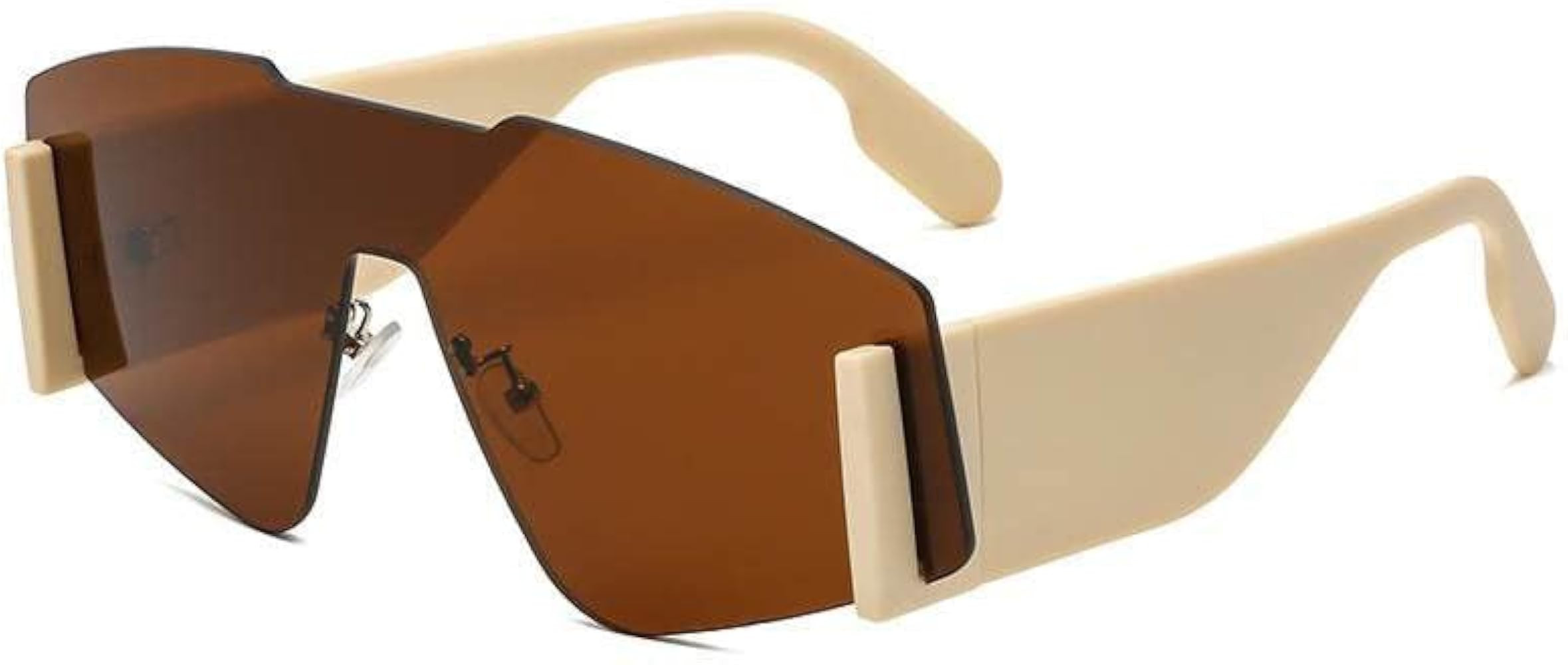 DUPER Y2K sunglasses, rectangular shaped sunglasses, trendy rectangle glasses, retro sunglasses, kar | Amazon (US)