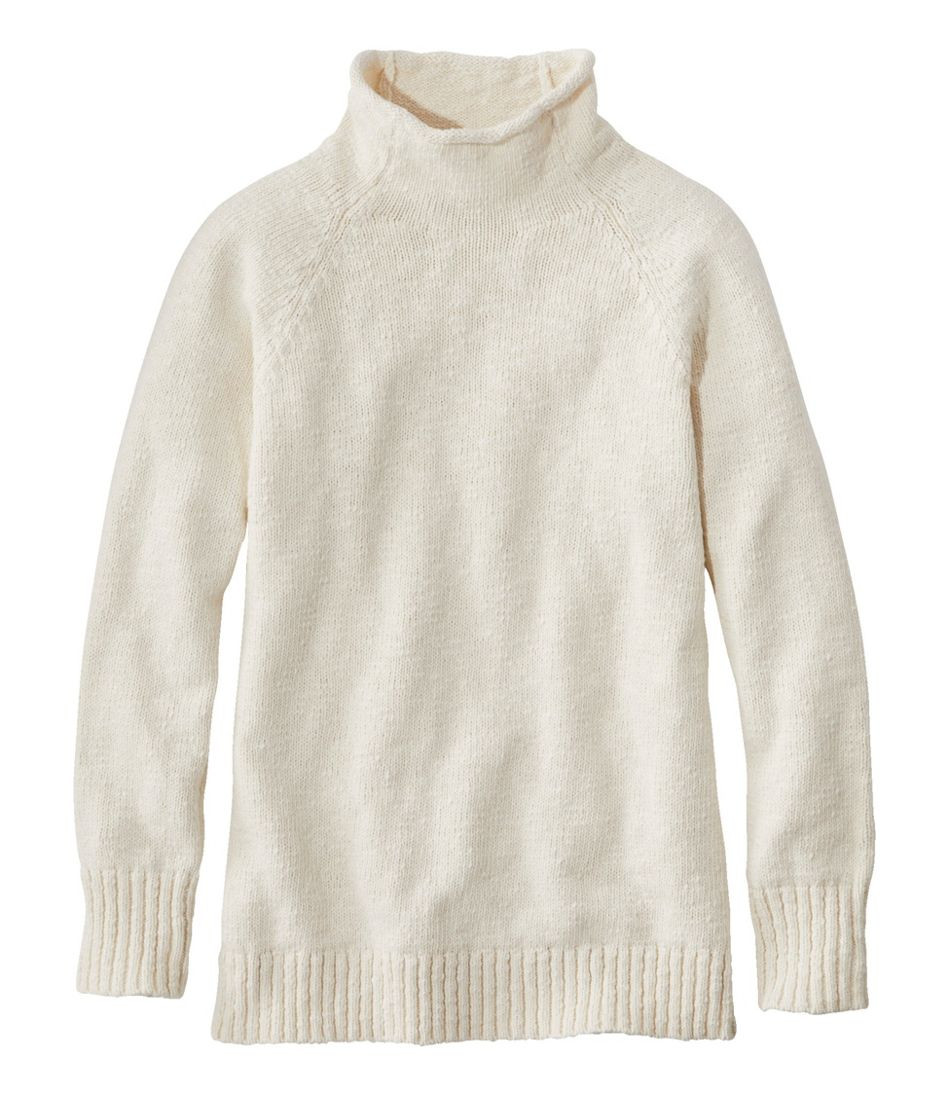 Women's Cotton Ragg Sweater, Funnelneck Pullover | L.L. Bean