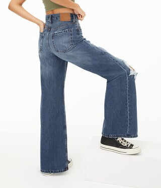 High-Rise Super Wide Leg Jean*** | Aeropostale