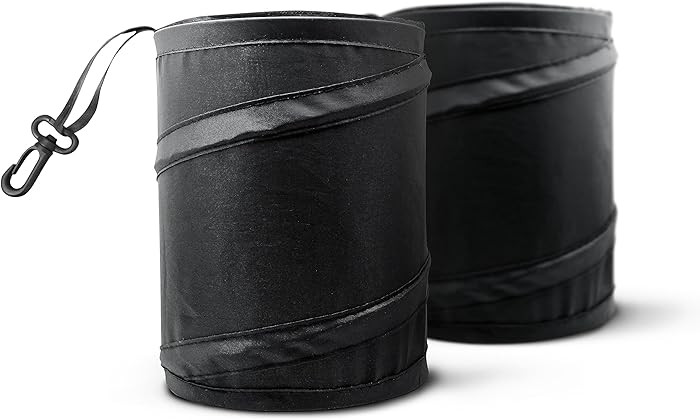 Mavoro 2 Pack, 1 Gallon Car Trash Can | Waterproof Collapsible Pop-Up Car Bin (2 Pack, 1 gal) | Amazon (US)