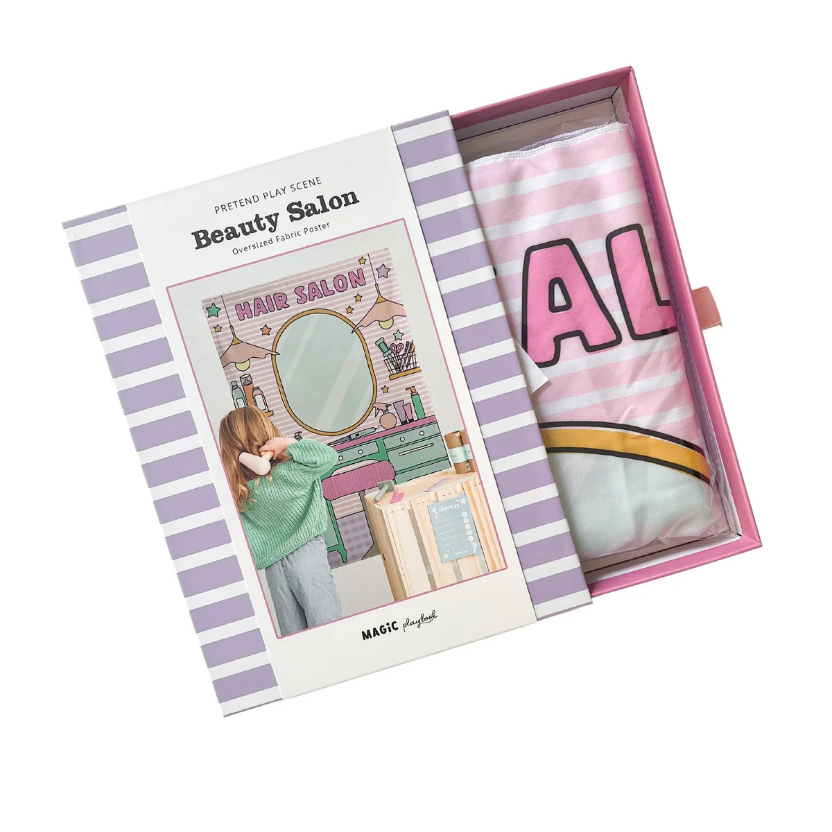 Beauty Shop Fabric Play Scene | Magic Playbook