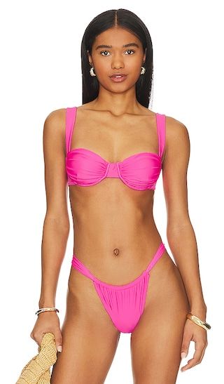 Oracle Bikini Top in Candy | Revolve Clothing (Global)