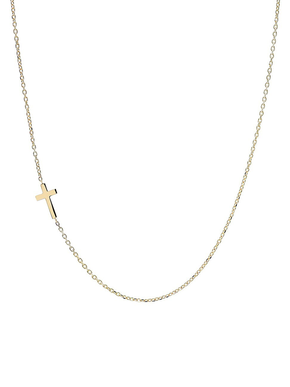 Women's Love Letter Cross 14K Yellow Gold Necklace - Gold | Saks Fifth Avenue