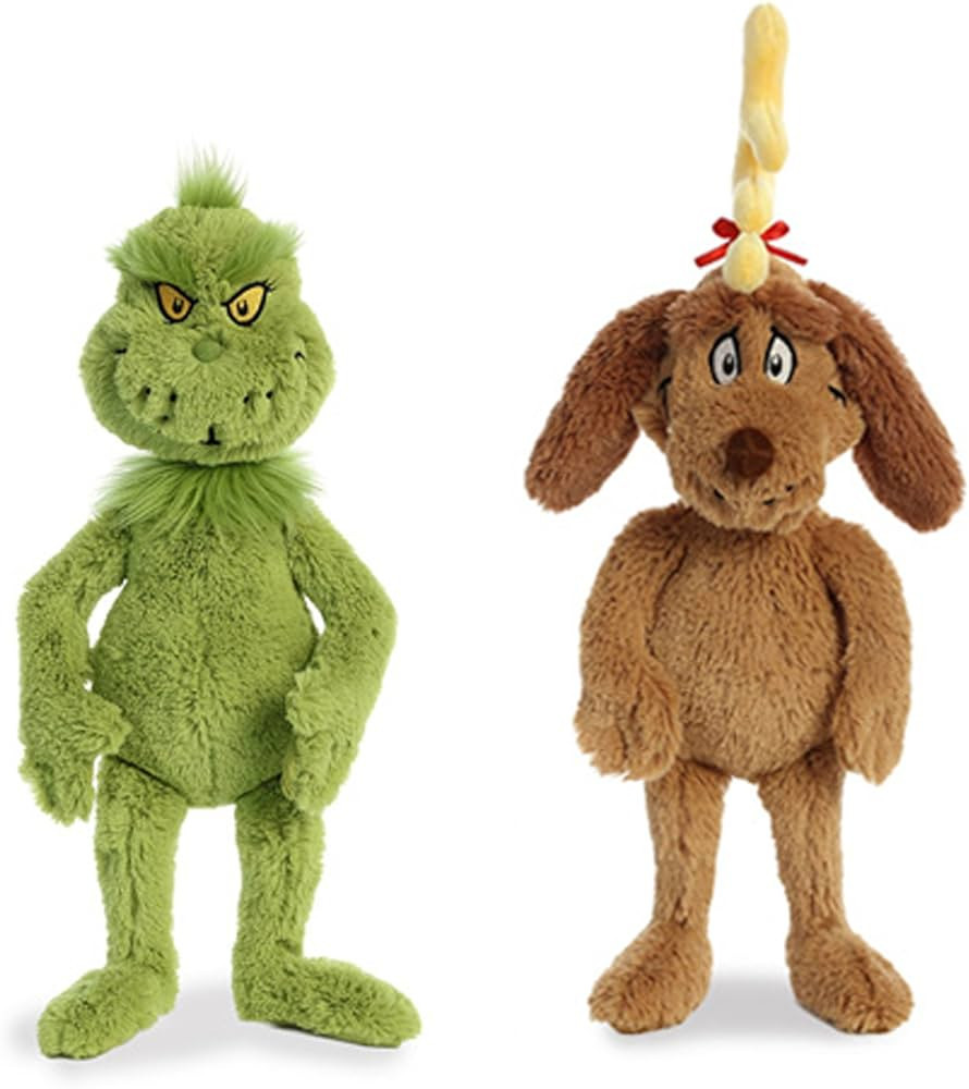 Aurora World Plush - Dr. Seuss - Max 18in with Dr. Seuss - Grinch 18in | Amazon (US)