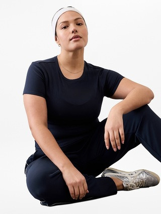 Signature Rib Crop Tee | Athleta