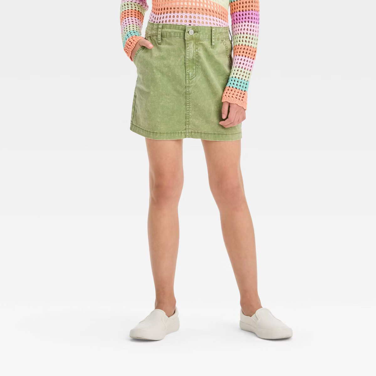 Girls' Twill Chino Skirt - art class™ | Target