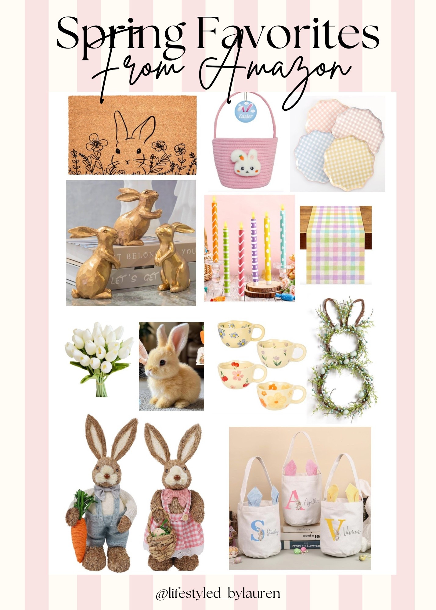 Here are some more of my Spring favorites!!!! Those sweet bunnies in the bottom left are soooo cute!!! 🐰

#LTKHome #LTKSeasonal