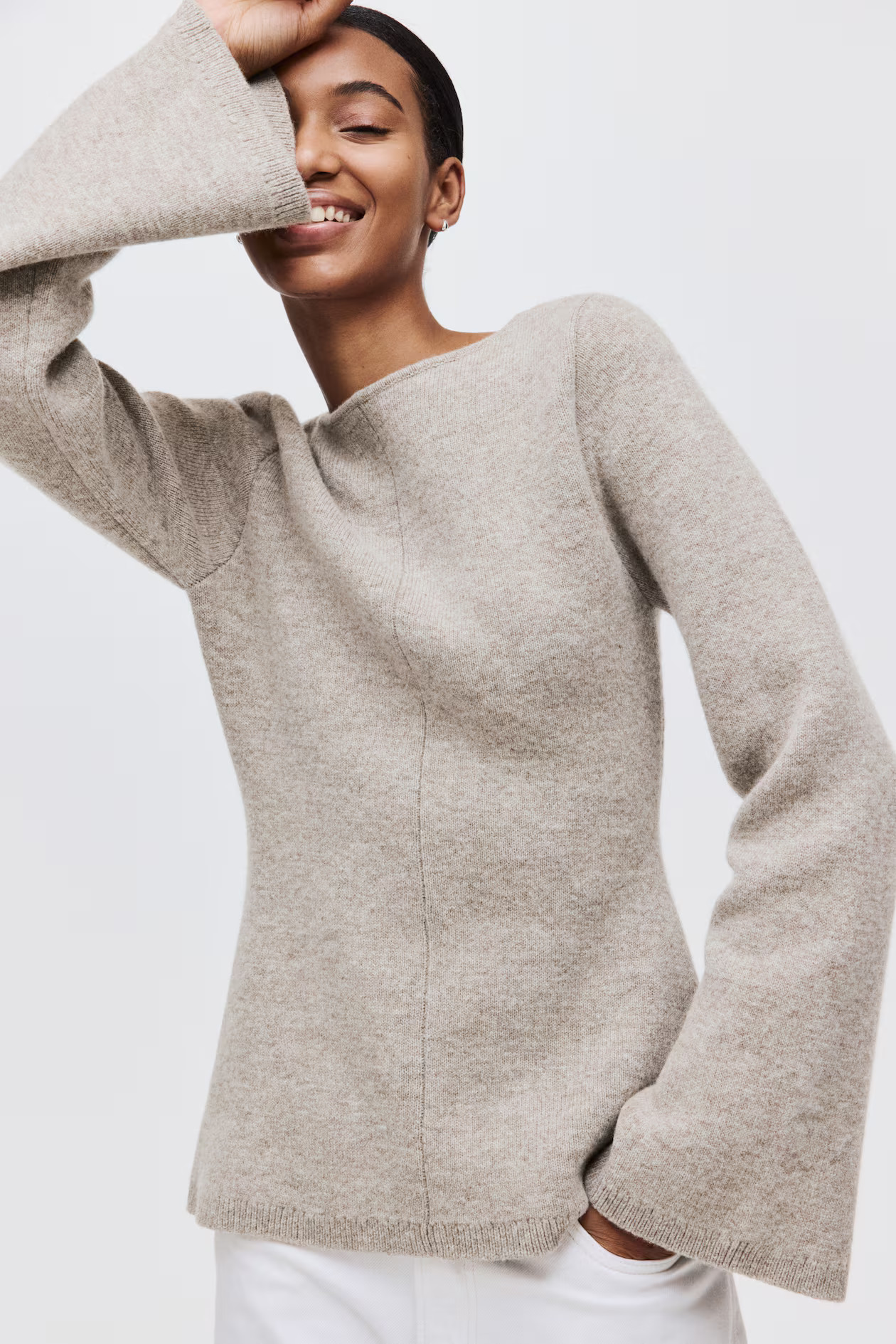 Wool peplum top | H&M (UK, MY, IN, SG, PH, TW, HK)