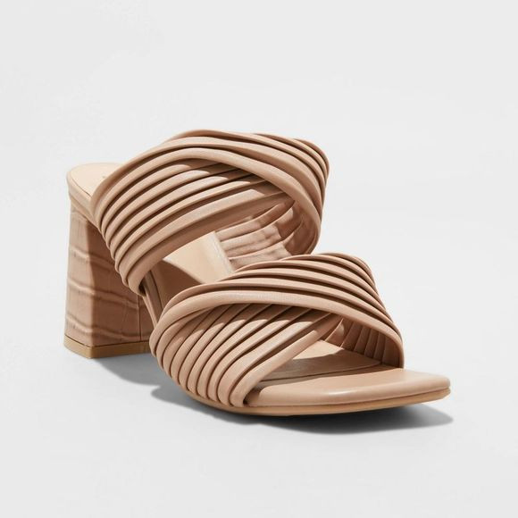 Women's Jessa Mule Heels - A New Day Brown 7.5 | Poshmark