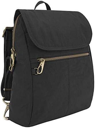 Travelon: Anti-Theft Signature Nylon Slim Backpack - Black | Amazon (US)