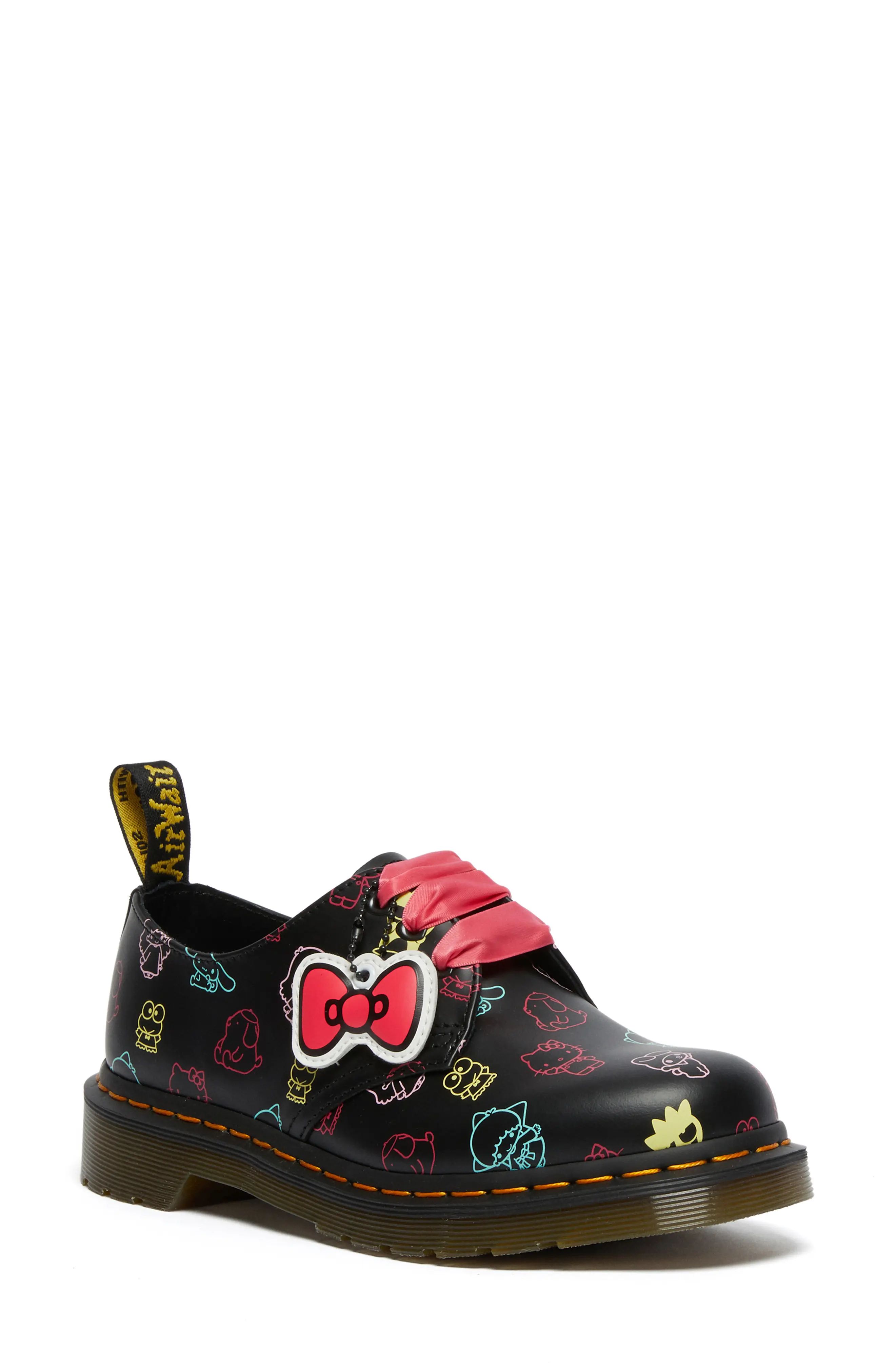 Women's Dr. Martens X Hello Kitty And Friends Derby, Size 5US/ 3UK - Black | Nordstrom