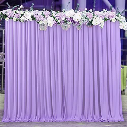 10ft x 7ft Lavender Backdrop Curtains for Weddings Parties Birthday Party Baby Shower Backdrop Drape | Amazon (US)