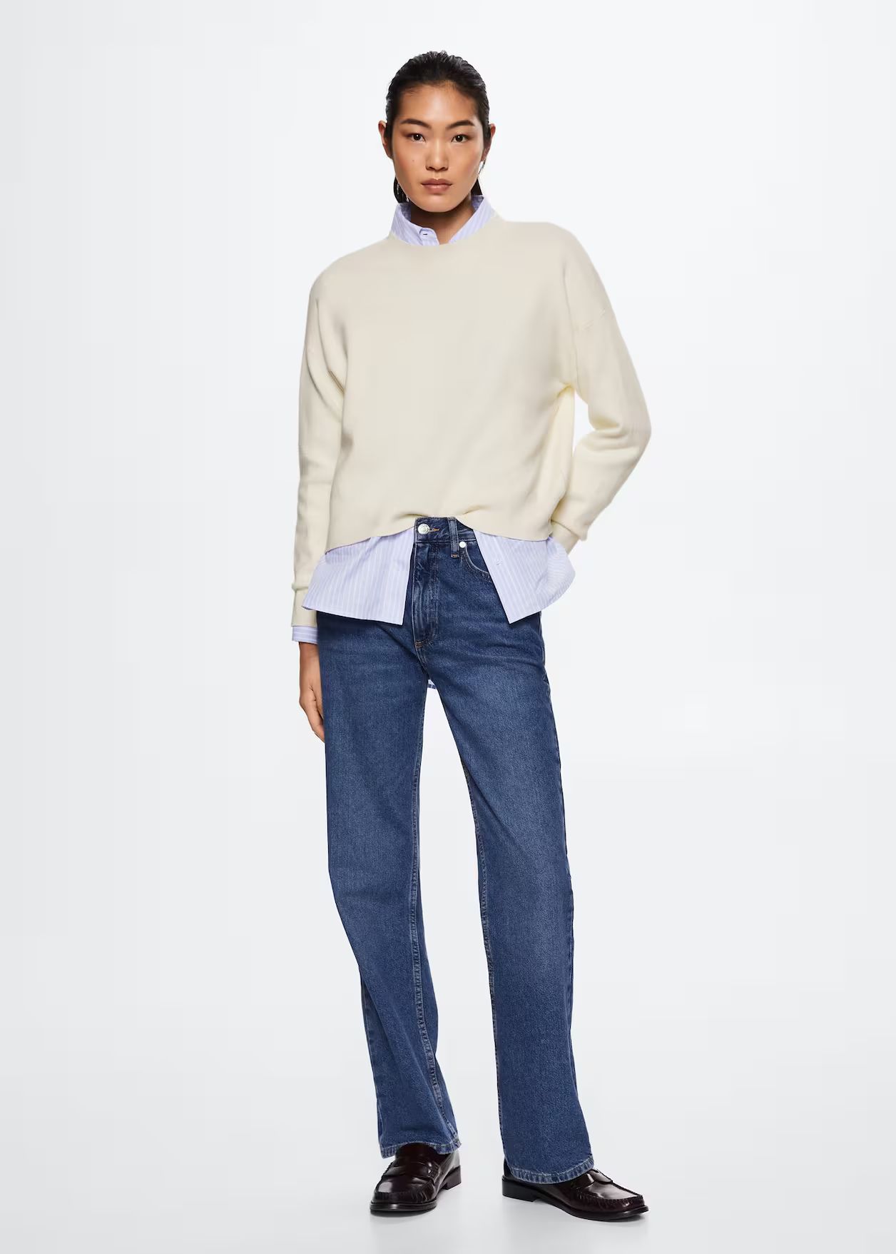 Oversize knit sweater | MANGO (US)