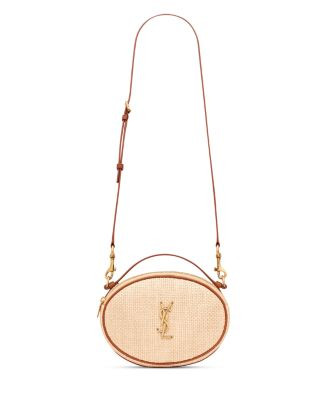 SAINT LAURENT Camera Bag in Raffia and Vegetable-Tanned Leather  | Bloomingdale's Handbags | Bloomingdale's (US)