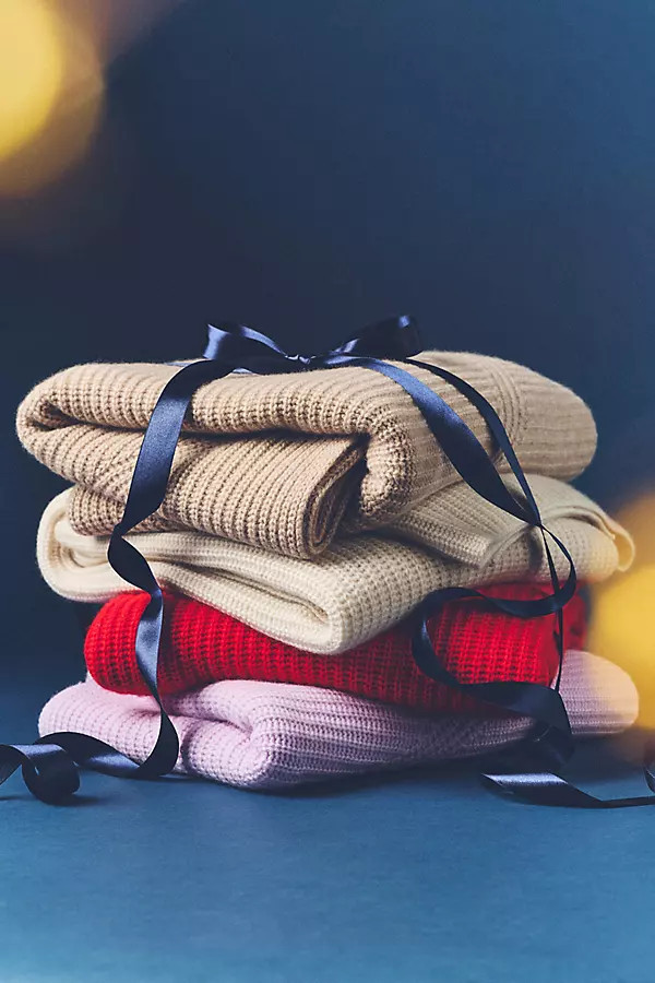 Ribbed Cashmere Wrap | Anthropologie (US)