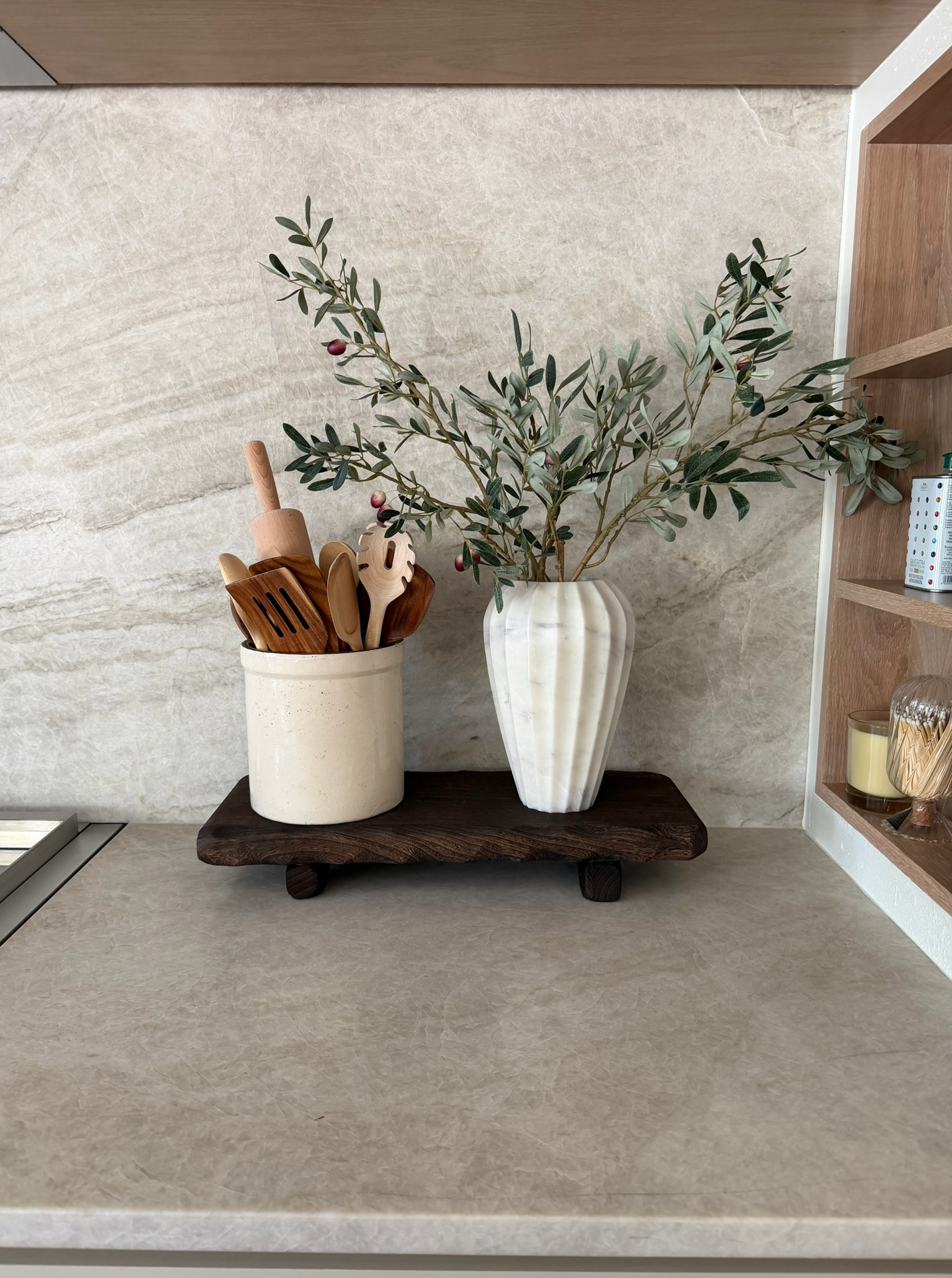 I just got this gorgeous wooden riser from Amazon! It is the perfect size to  keep grouped items looking intentional & not just cluttered!

#LTKHome