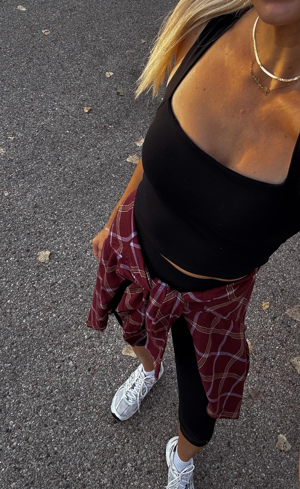 Fall fashion workout outfit Size small in set Built in sports bra Size medium in flannel #founditonamazon #amazonfashion | Amazon (US)