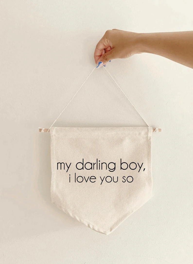 Nursery Canvas Banner. My Darling Boy. Custom Canvas Banner. - Etsy Canada | Etsy (CAD)