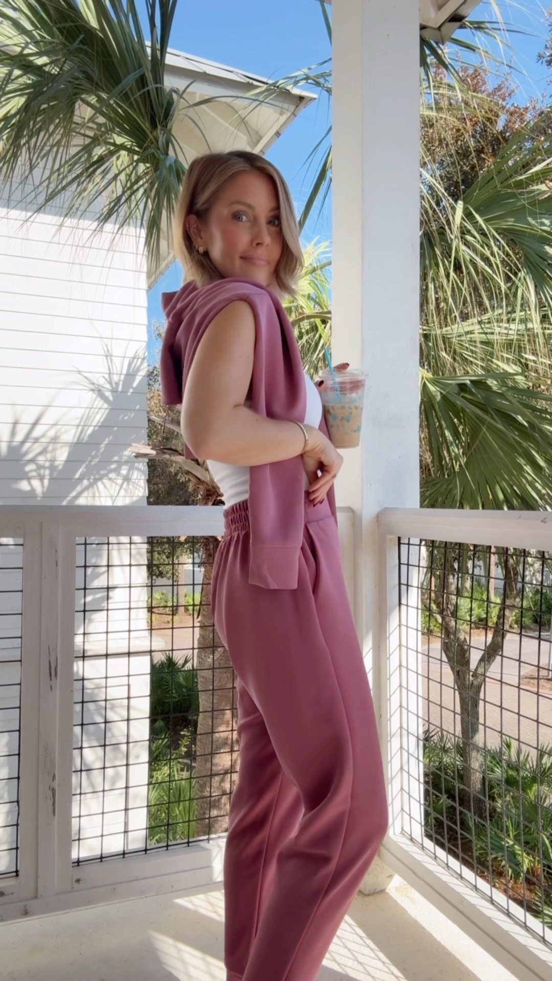 XS Amazon bra free tank / XS quarter zip & pants (on sale at Walmart!)
