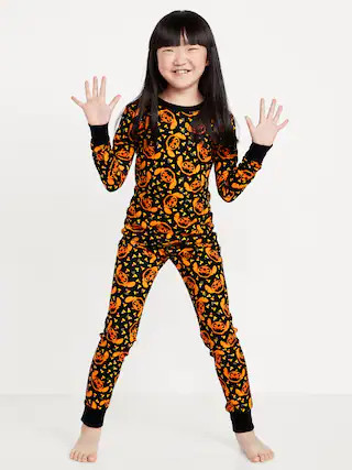 Disney© Halloween Stitch Snug-Fit Graphic Pajama Set for Girls | Old Navy | Old Navy (US)