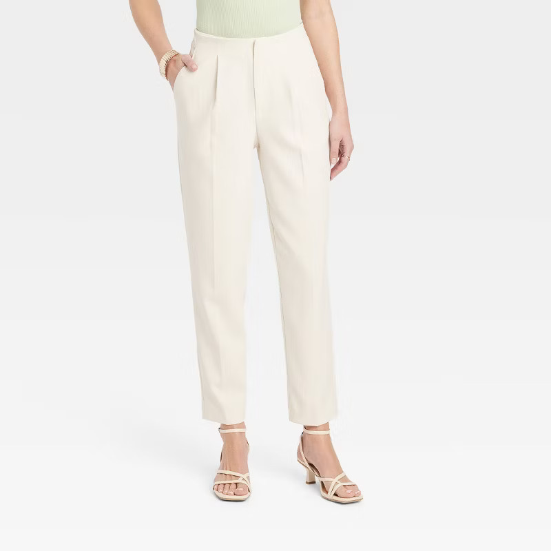 Women's High-Rise Tailored Trousers - A New Day™ | Target