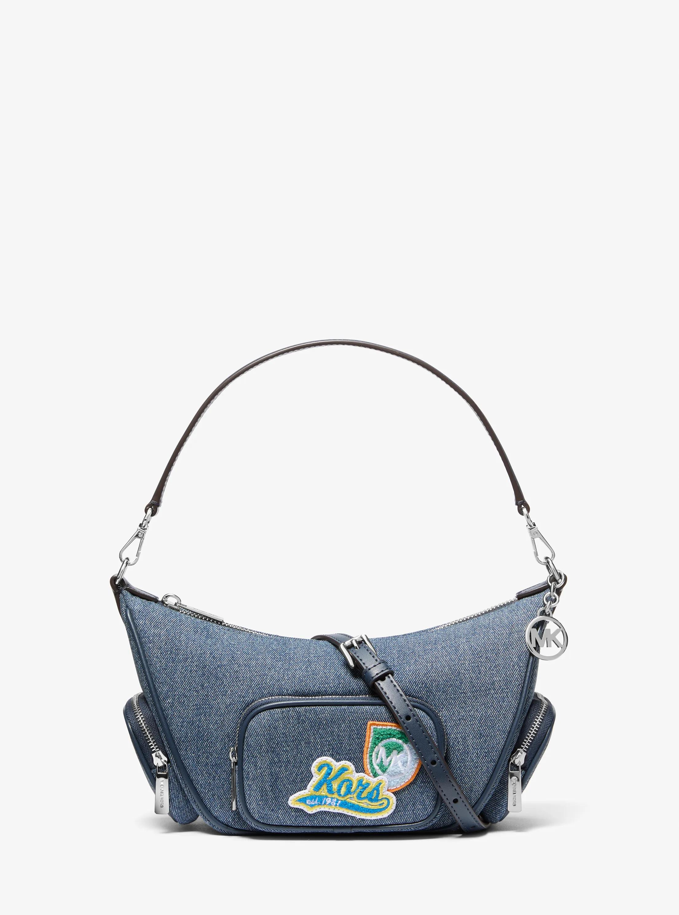 Merritt Small Embellished Denim Convertible Crossbody Bag | Michael Kors US
