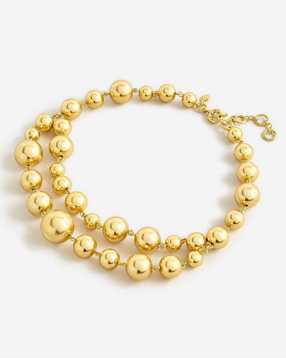 Layered metallic ball necklace | J. Crew US
