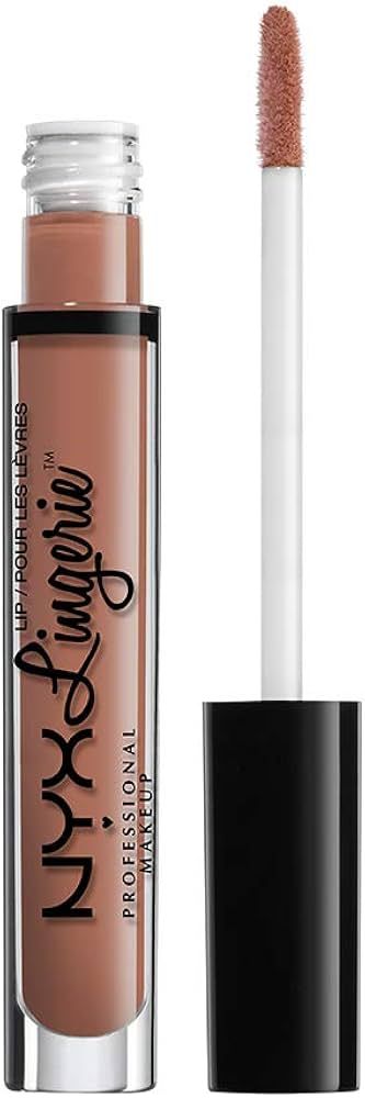 NYX PROFESSIONAL MAKEUP Lip Lingerie Matte Liquid Lipstick - Lace Detail, Nude Pink Beige | Amazon (US)
