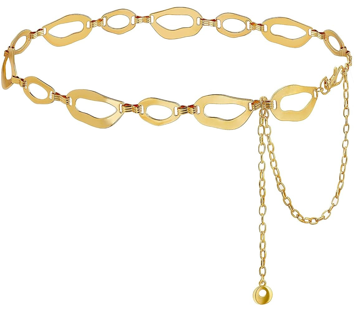 Suyi Waist Chain for Women Ladies Chunky Chain Belt for Dresses | Amazon (US)