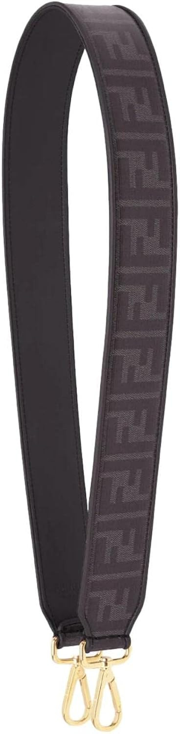 Fendi Strap You Black Glazed Fabric FF Zucca Shoulder Strap 8AV079 | Amazon (US)