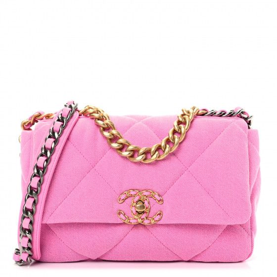CHANEL

Denim Quilted Medium Chanel 19 Flap Neon Pink | Fashionphile